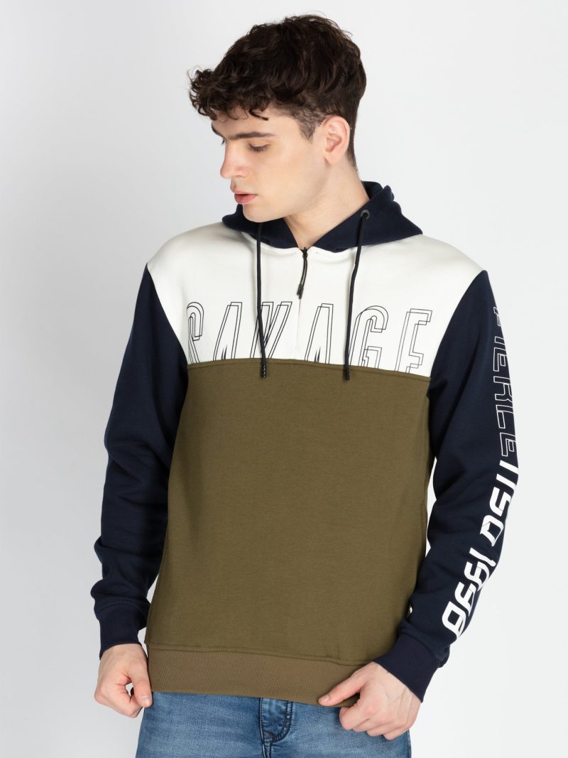 Mens Mix & Match Hooded Sweatshirt