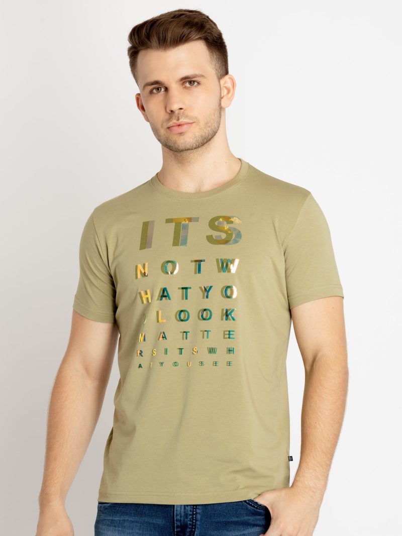 Mens Printed Round Neck T-Shirts