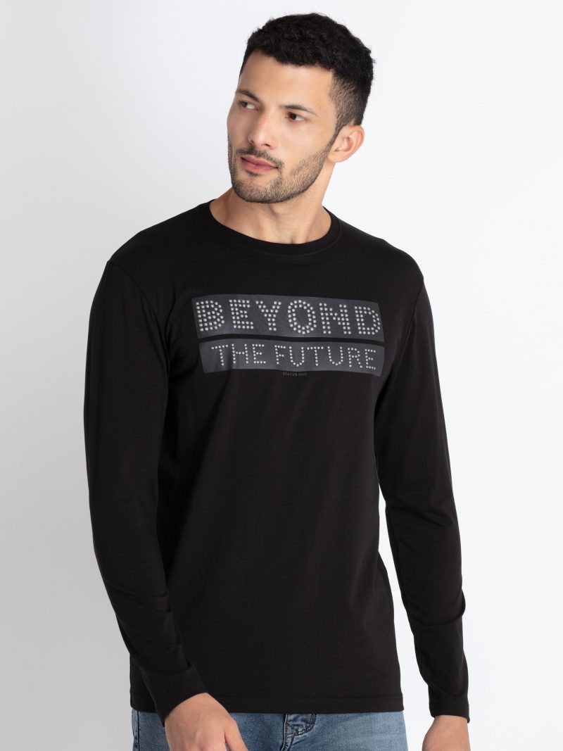 Mens Printed Round Neck T-Shirt