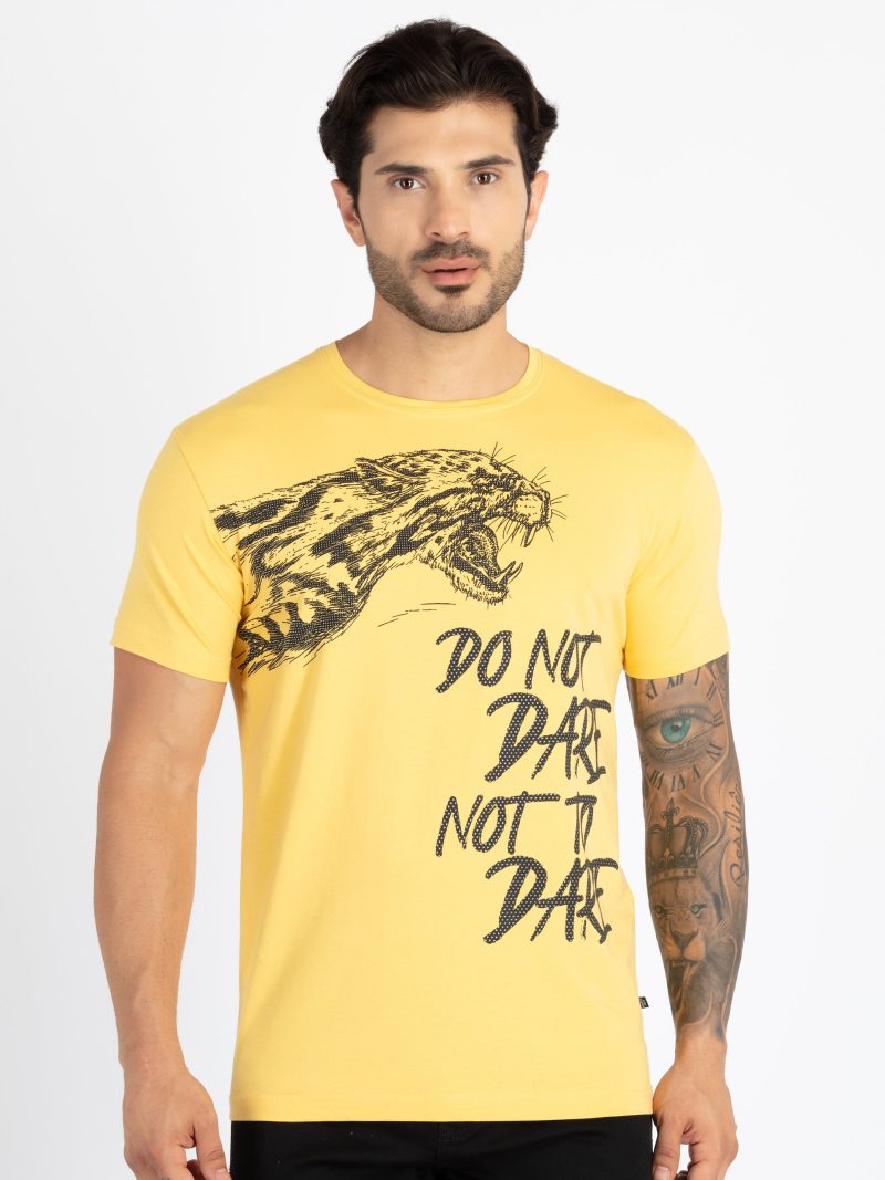 Mens Printed Round Neck T-Shirt