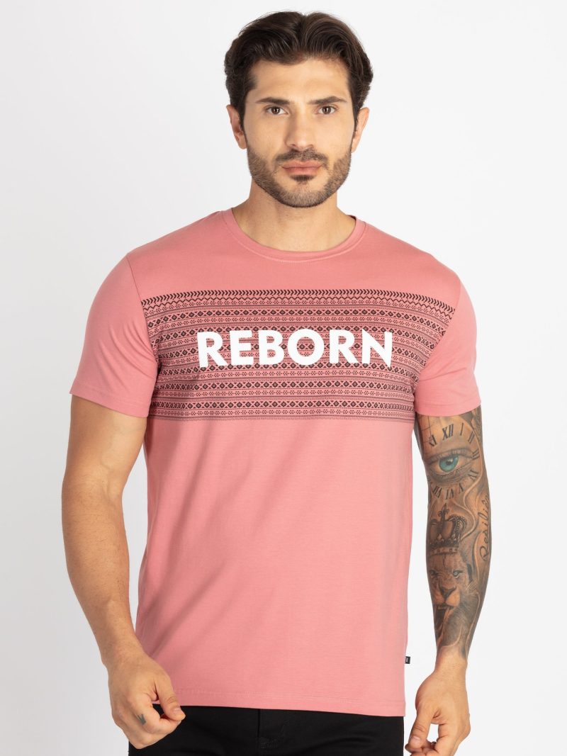 Mens Printed Round Neck T-Shirt