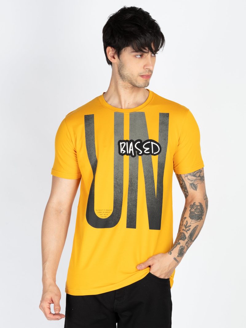 Mens Printed Round Neck T-Shirt