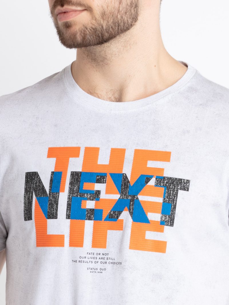 Mens Printed Round Neck T-Shirt