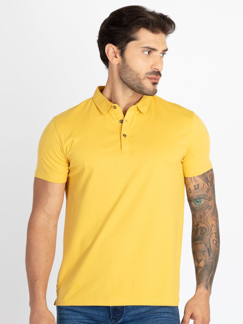 Mens Solid Polo T-Shirt