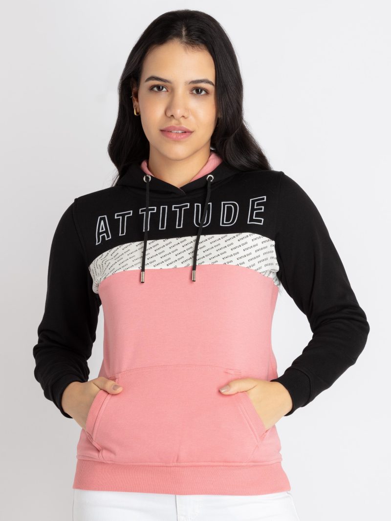 Womens Mix & Match Hooded Sweatshirt