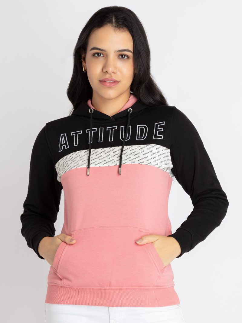 Womens Mix & Match Hooded Sweatshirt