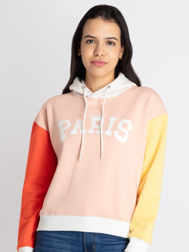 Womens Mix & Match Hooded Sweatshirt