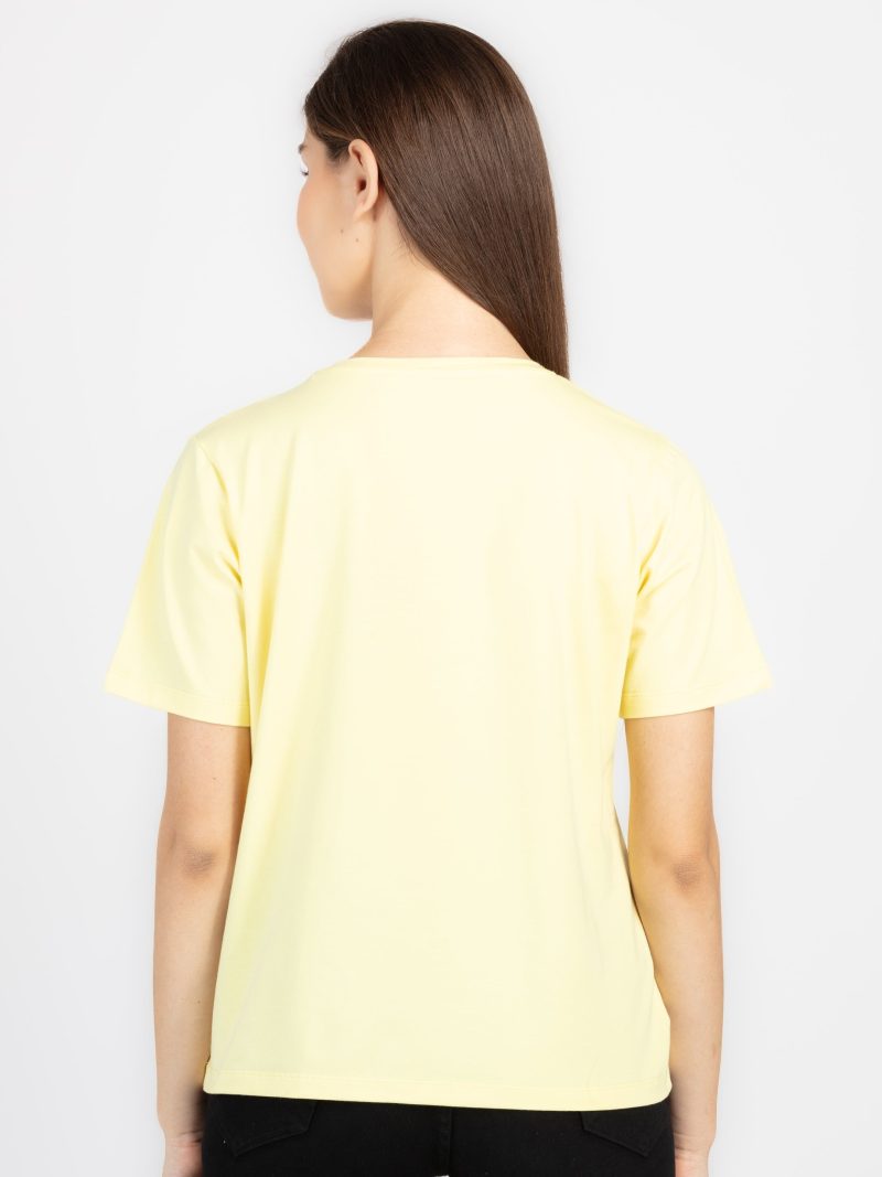 Womens Printed Round Neck T-Shirt