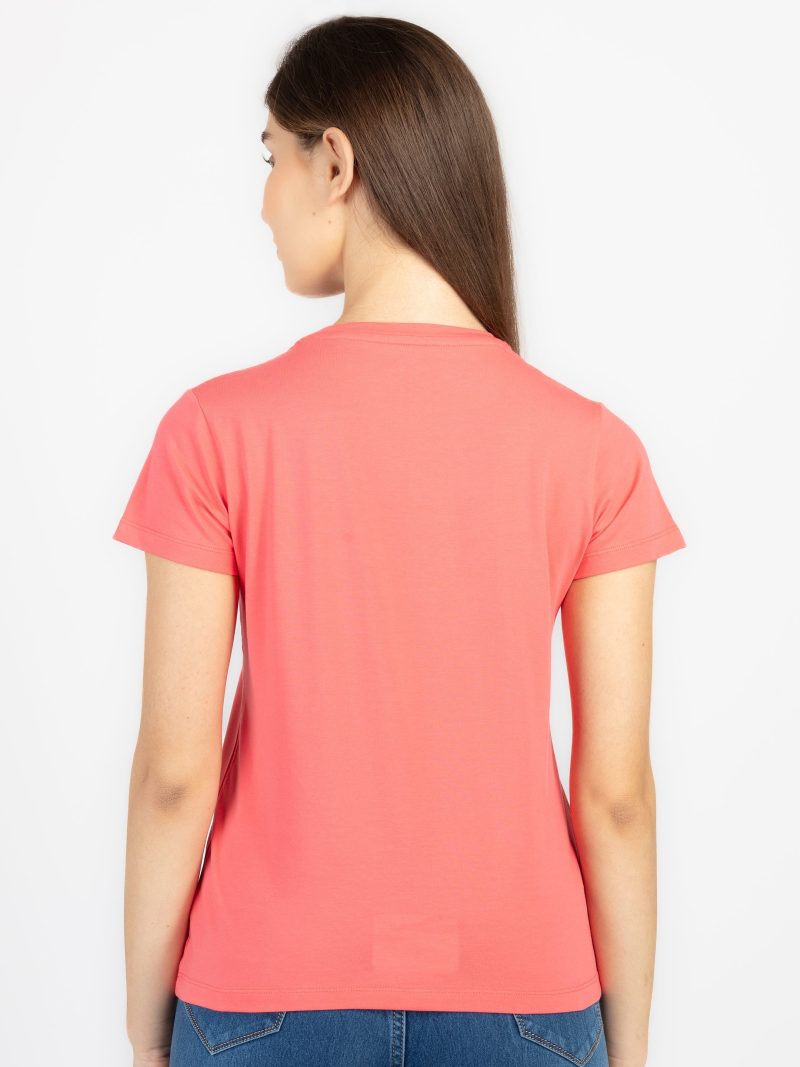 Womens Printed Round Neck T-Shirt