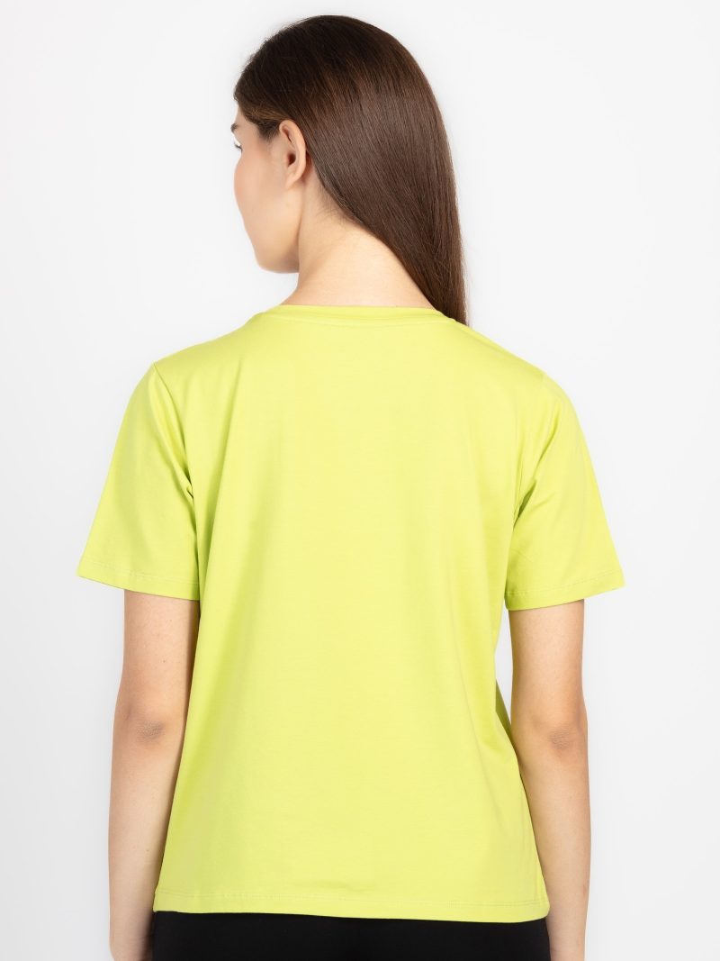 Womens Printed Round Neck T-Shirt