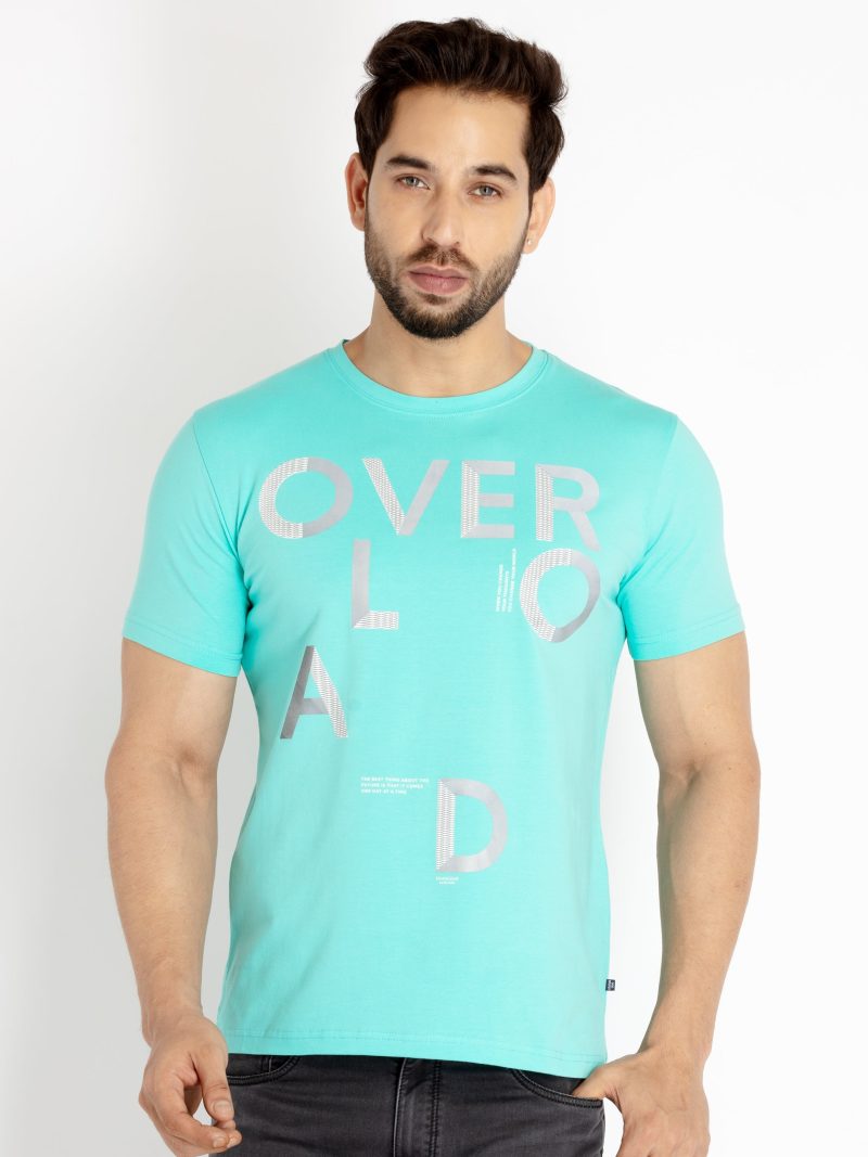 Mens Printed Round Neck T-Shirt