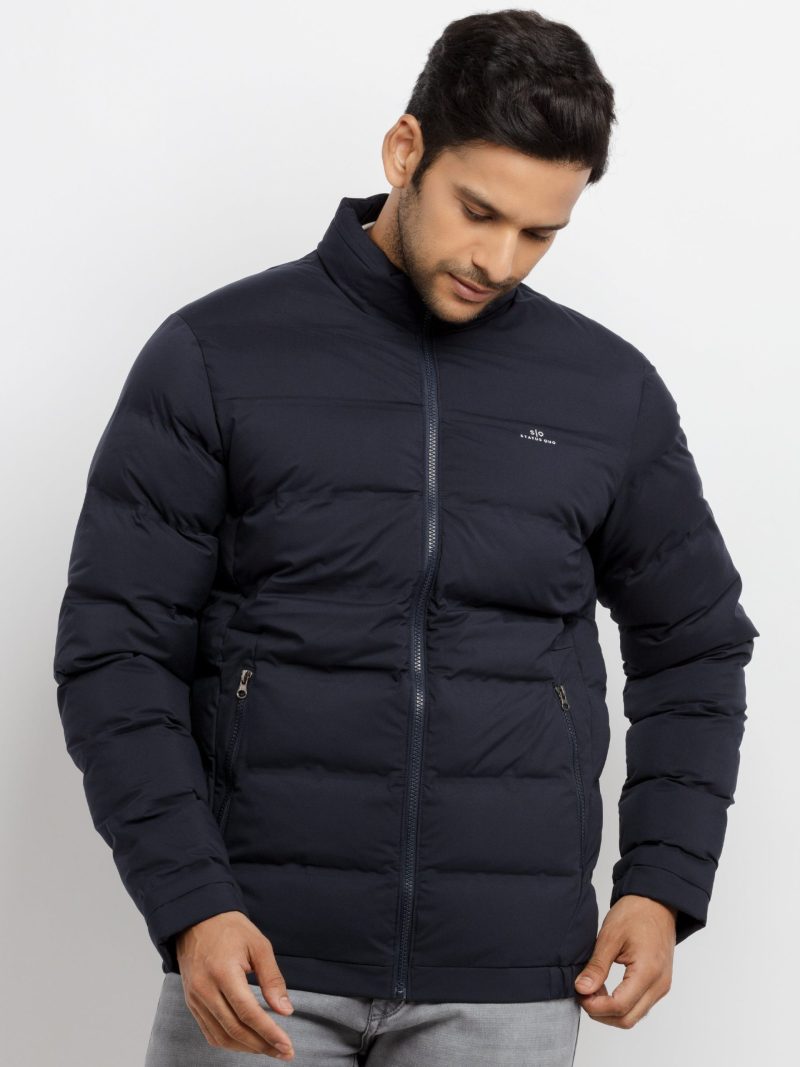 Mens Quilted High Neck Jacket