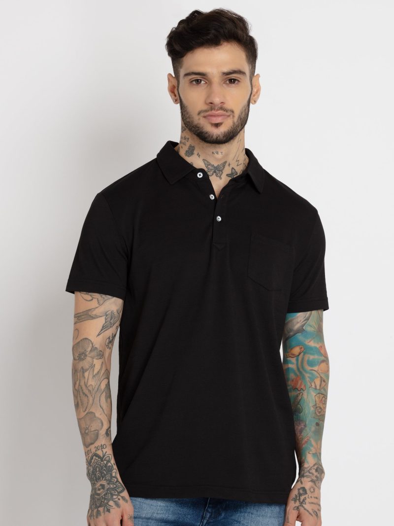 Status Quo Mens Solid Polo T-Shirt