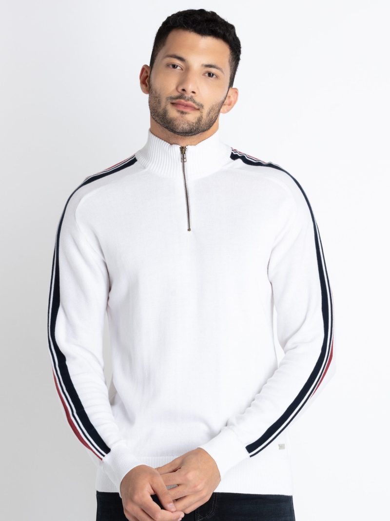 Status Quo Mens Mix & Match Turtle Neck Sweater