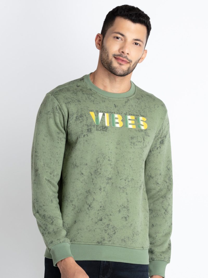 Status Quo Mens Printed Round Neck Sweatshirt