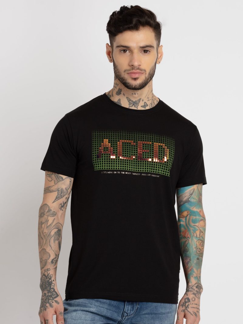 Status Quo Mens Printed Round Neck T-Shirt