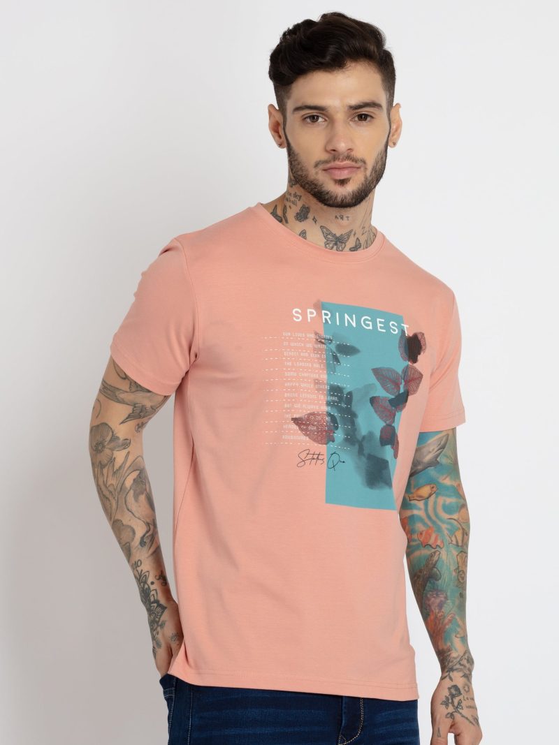 Status Quo Mens Printed Round Neck T-Shirt