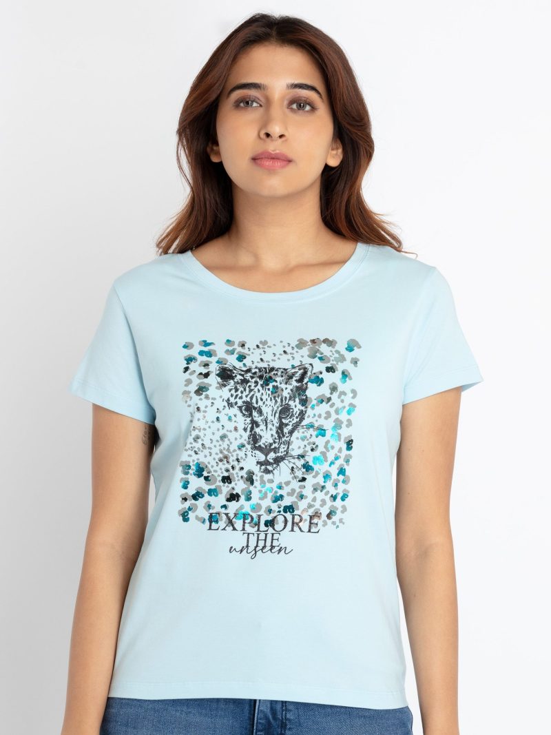 Status Quo Womens Printed Round Neck T-Shirt