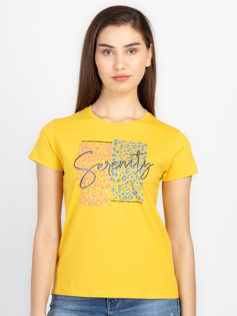 Status Quo Womens Printed Round Neck T-Shirt
