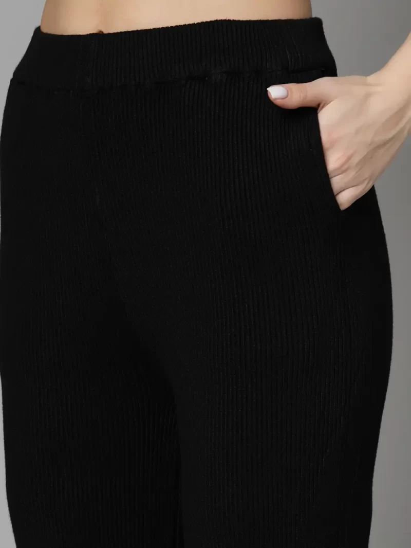 Ribbed Top & Trousers With Shrug Co-Ords