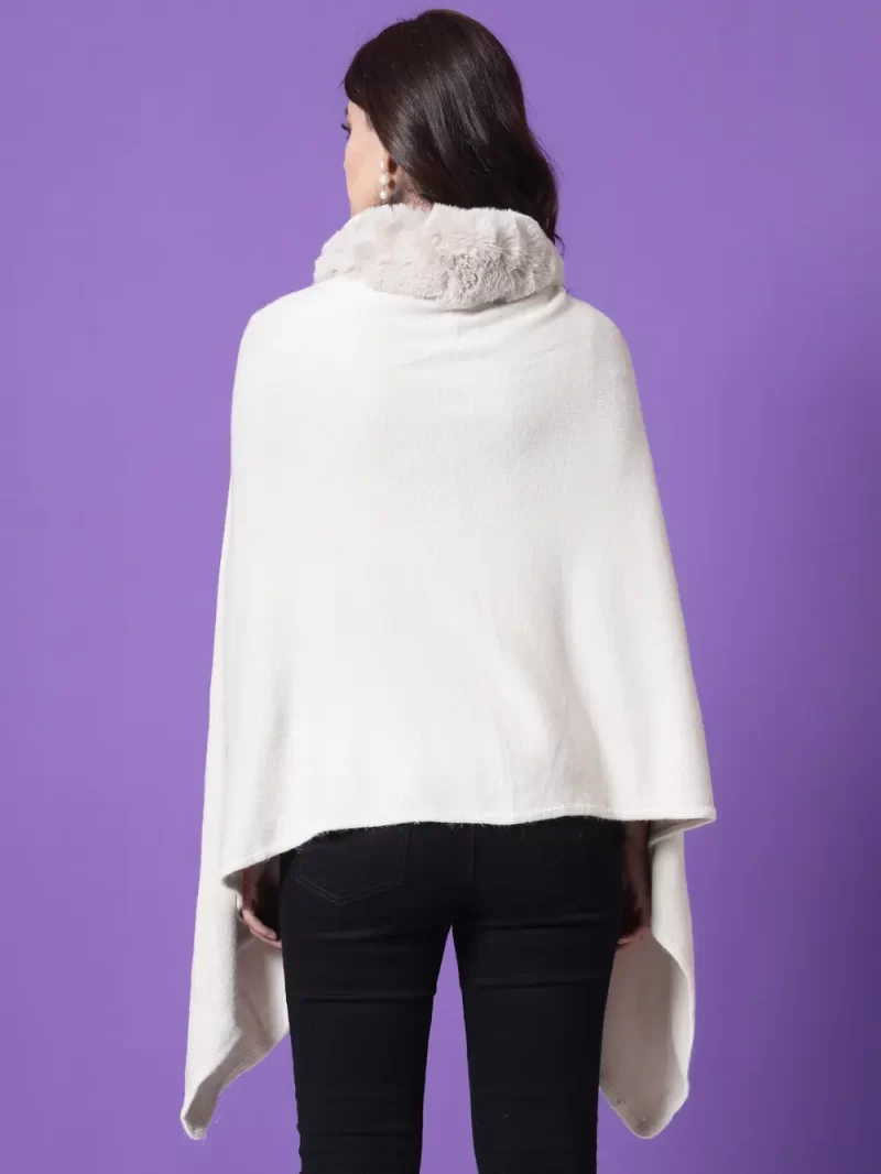 V-Neck Longline Poncho