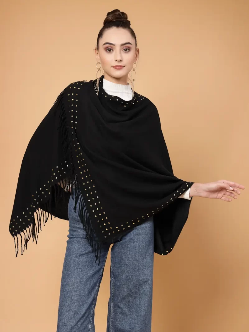 Embellished Tasselled Stole