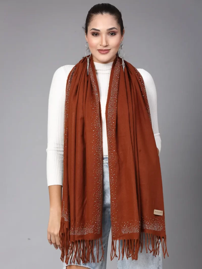 Embellished Tasselled Stole