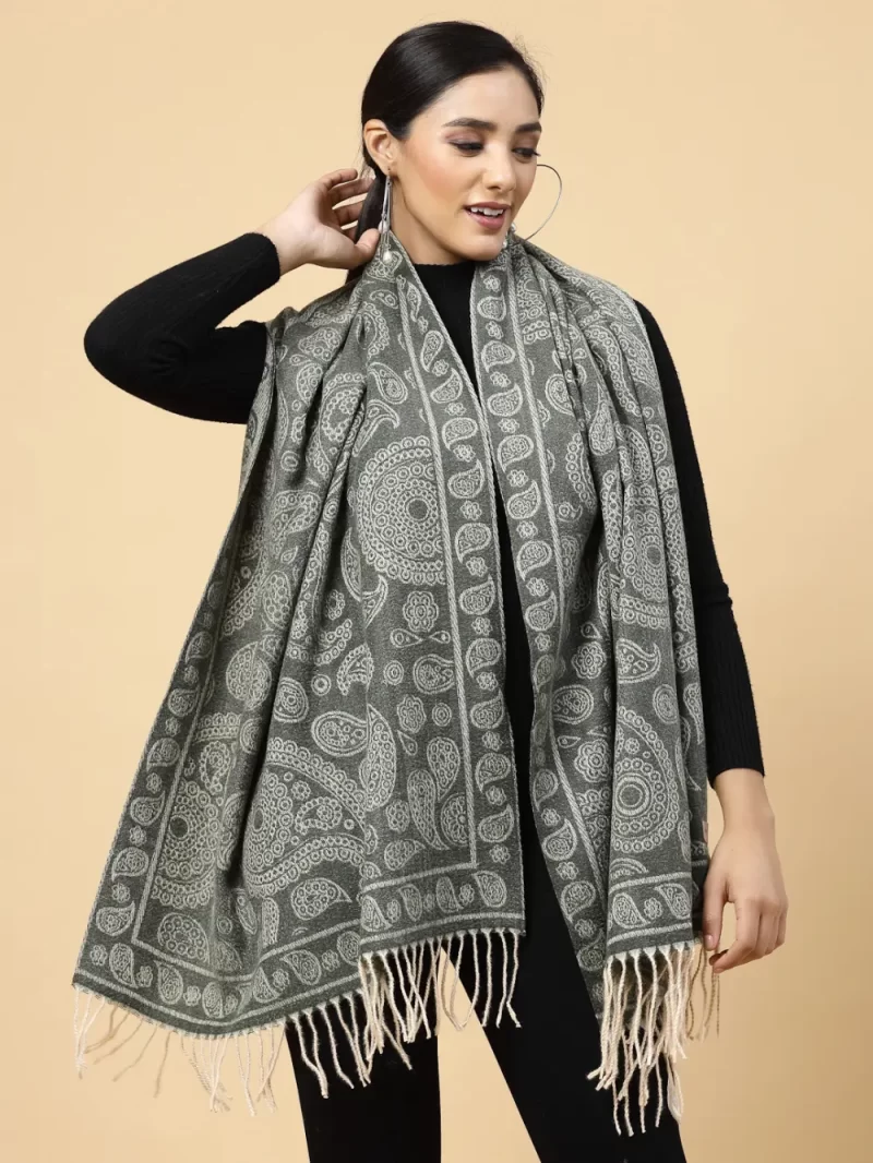 Ethnic Motifs Printed Tasseled Stole