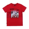Gini & Jony Boys' Red T-Shirt | Knits/Cottonhand-Wash | Regular Fit