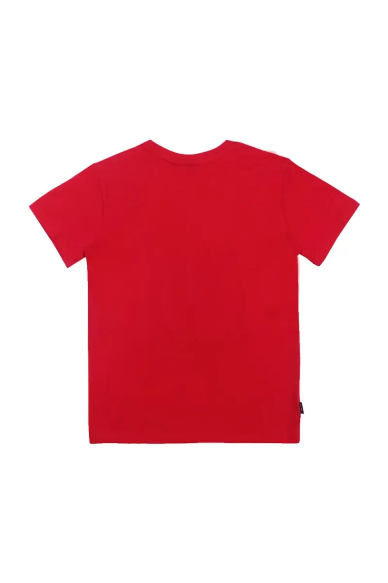 Gini & Jony Boys' Red T-Shirt | Knits/Cottonhand-Wash | Regular Fit