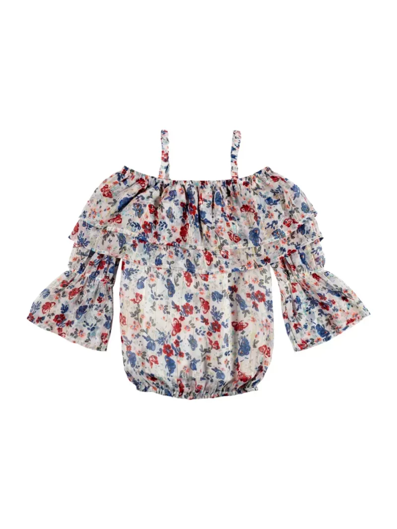 Baby Girls Casual Polyester Blend Blouson Top