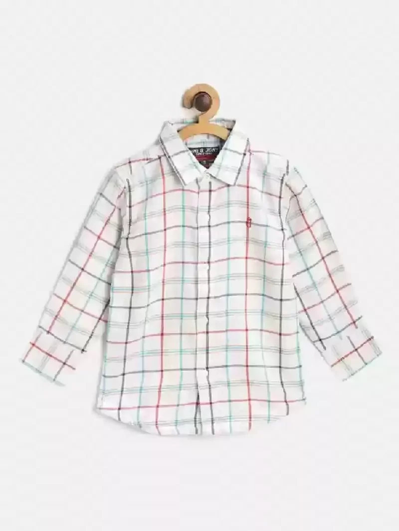 Gini And Jony Boys Solid Cotton Shirt