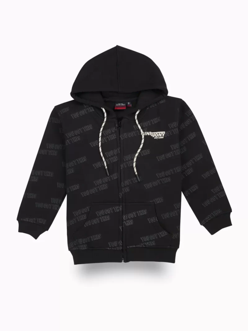 Boys Printed Fleece Knits Jacket