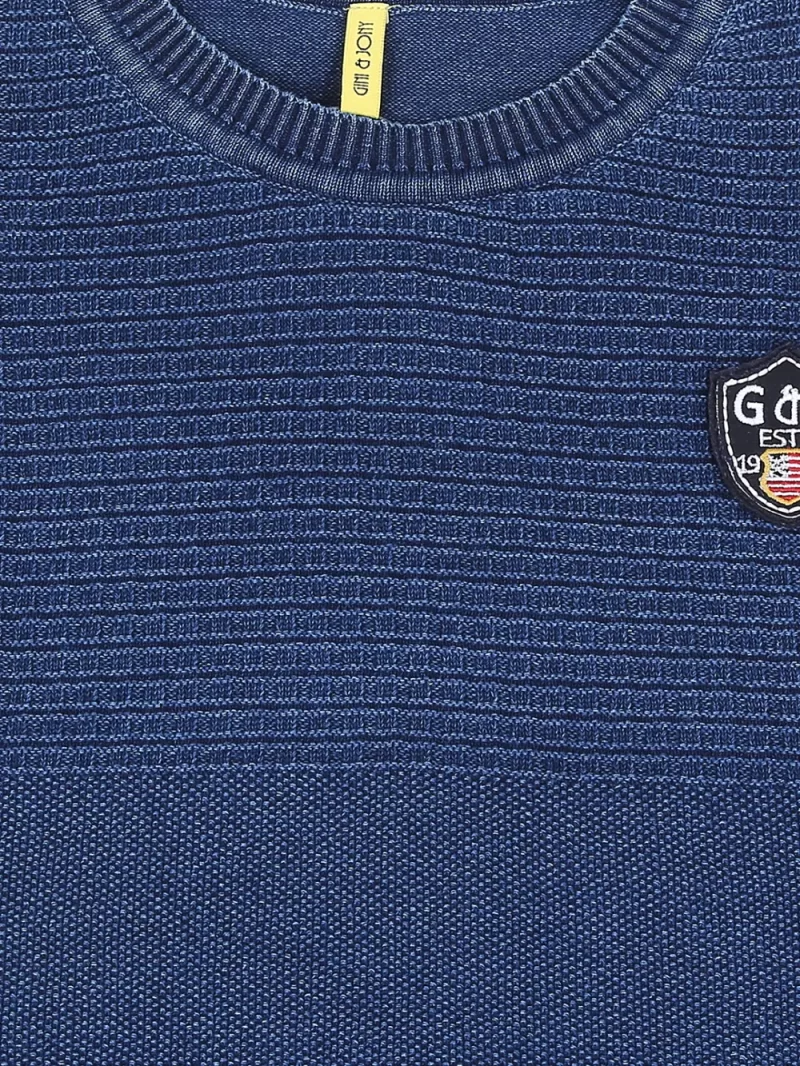 Gini And Jony Cotton Full Sleeves Pullover Logo Print