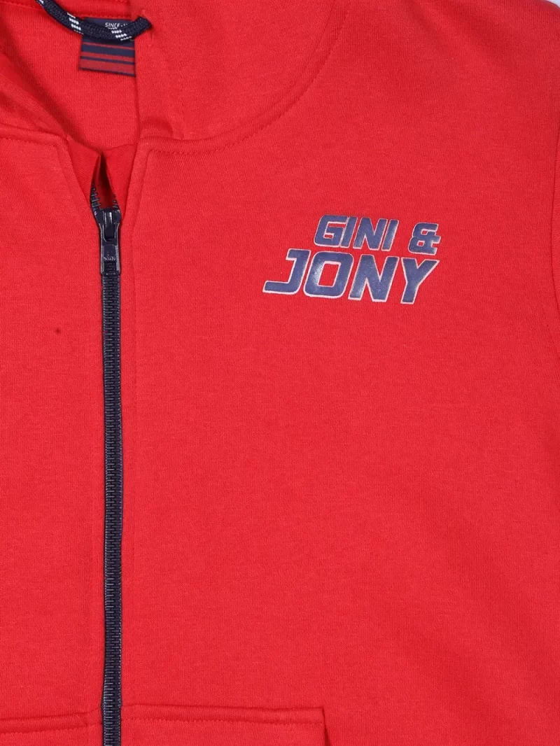 Boys Printed Fleece Knits Jacket