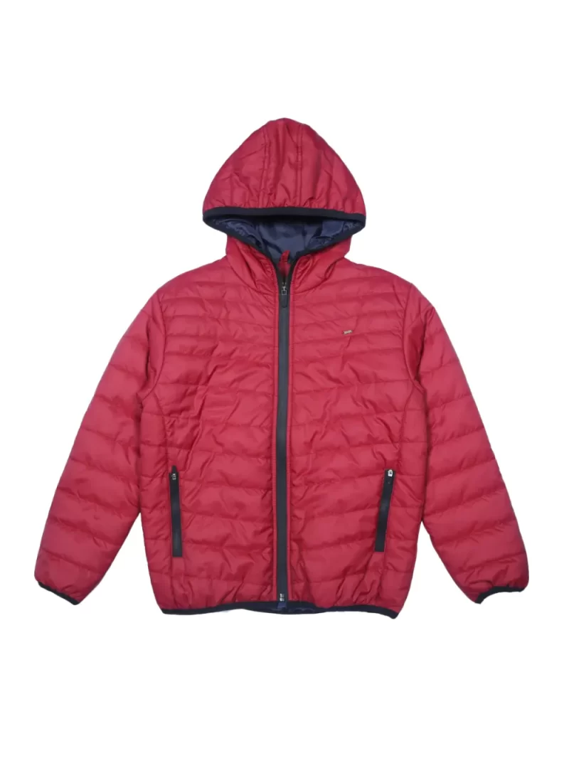 Gini & Jony Boys' Red Heavy Winter Regular Jacket | Solid | Hand-Wash