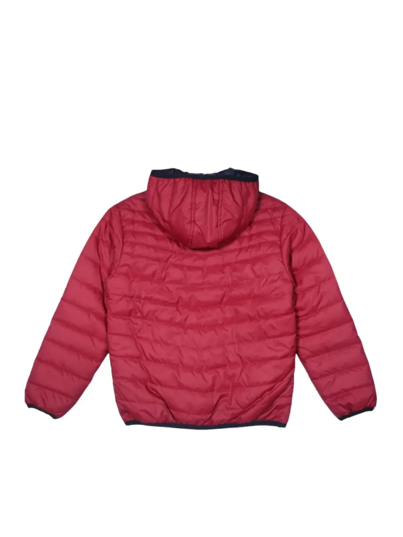 Gini & Jony Boys' Red Heavy Winter Regular Jacket | Solid | Hand-Wash