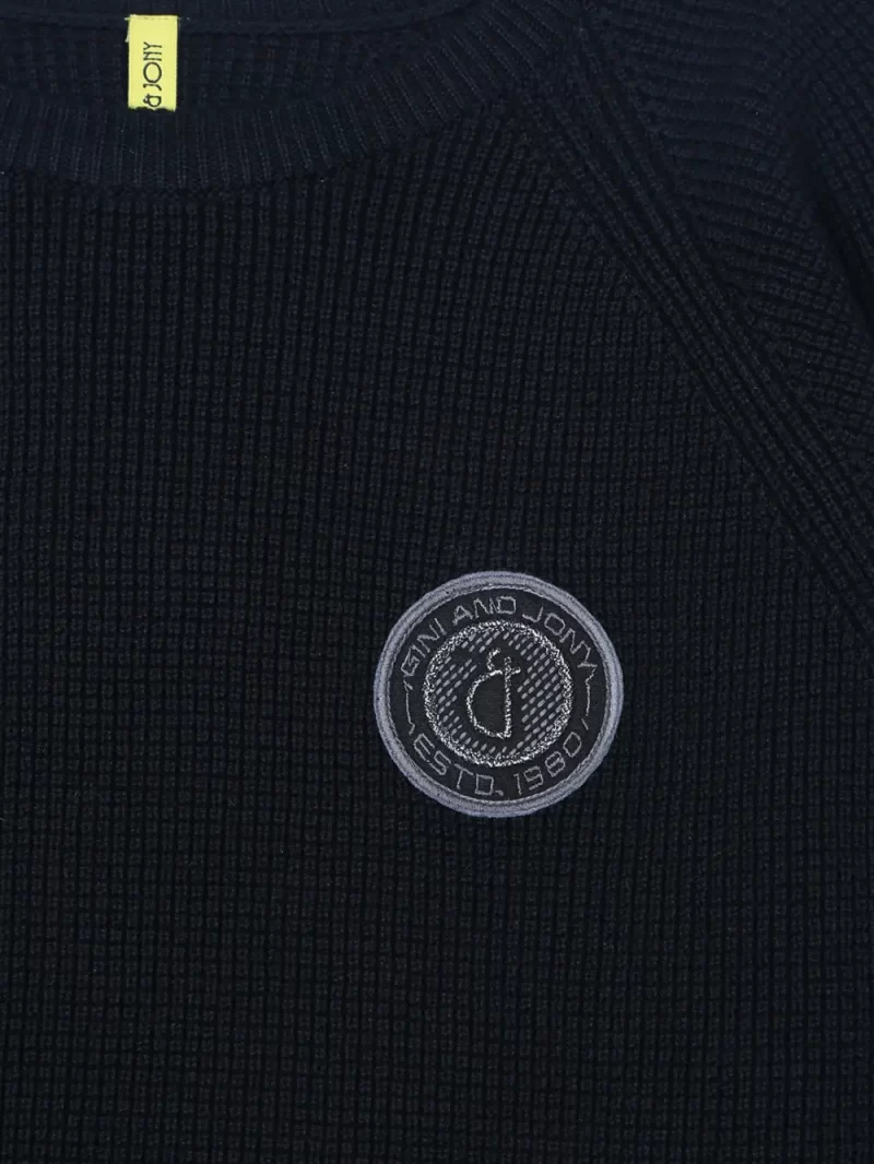 Gini And Jony Cotton Full Sleeves Pullover Logo Print