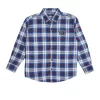 Gini And Jony Boys Blue Checks Cotton Shirt Full Sleeves