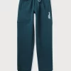 Boys Green Woven Jogger Pants