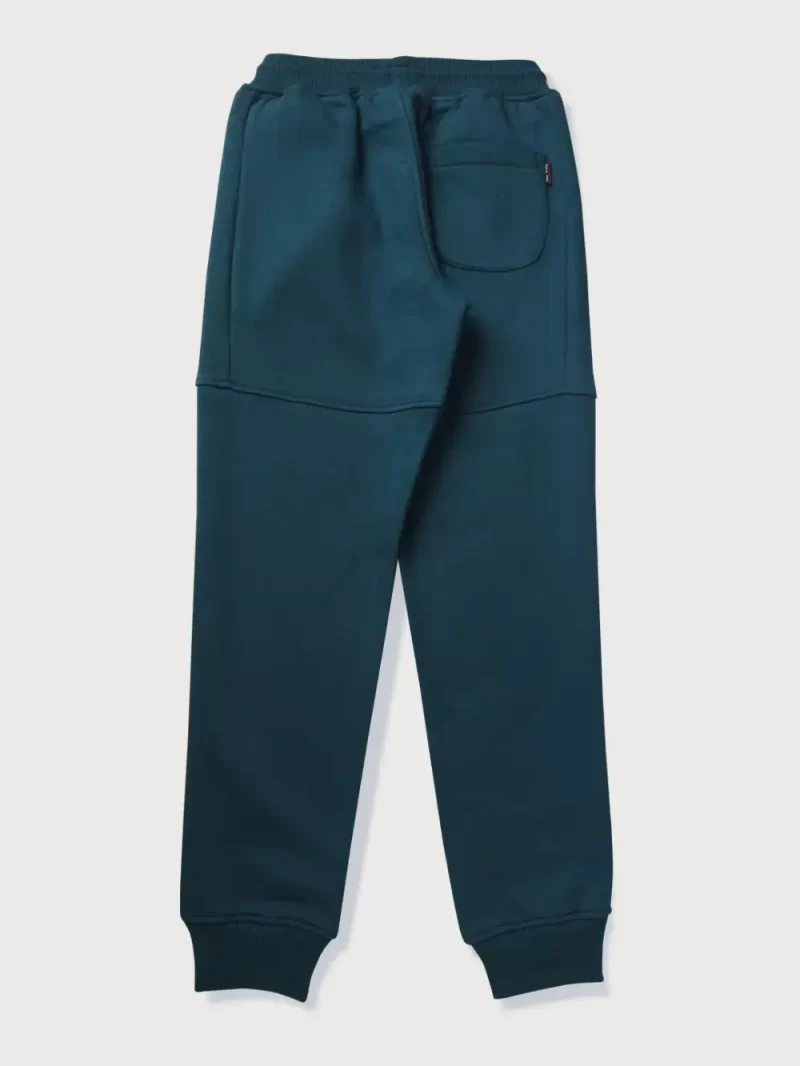 Boys Green Woven Jogger Pants