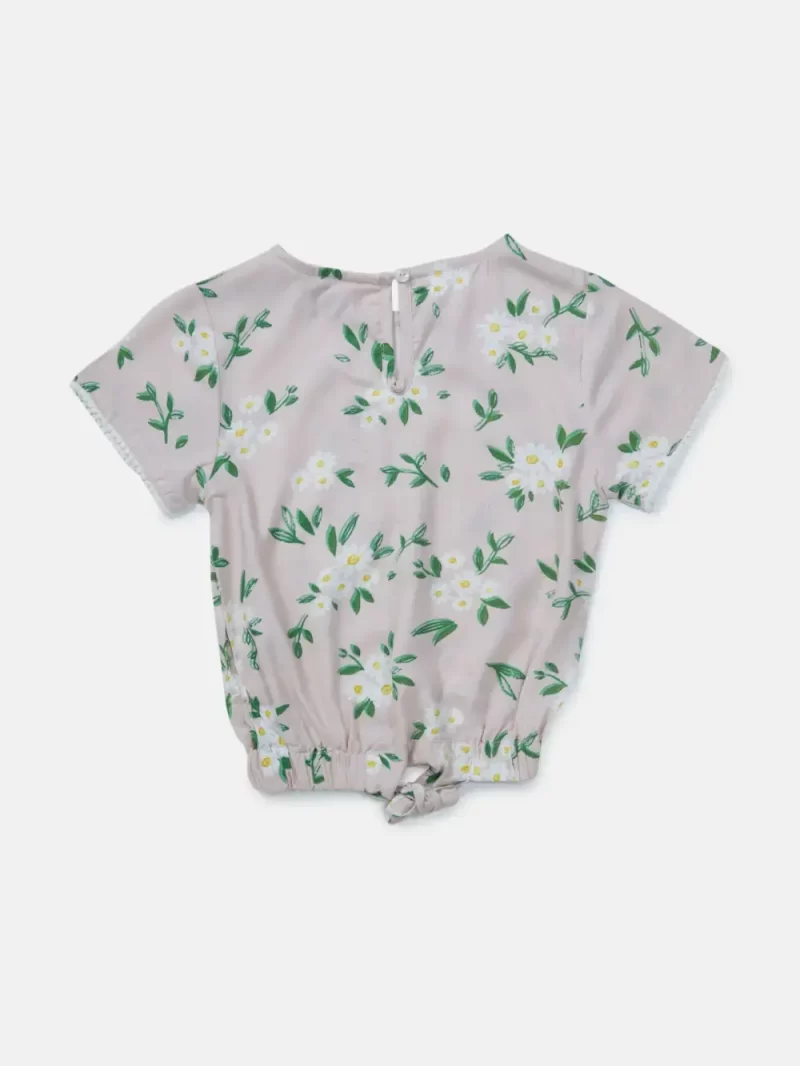 Baby Girls Casual Polyester Blend Blouson Top