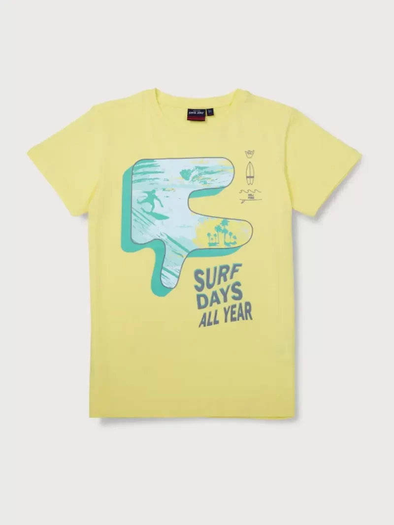 Gini & Jony Boys Yellow T-Shirt