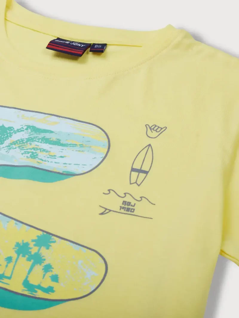 Gini & Jony Boys Yellow T-Shirt