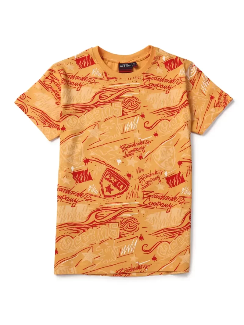 Gini & Jony Boys Orange T-Shirt