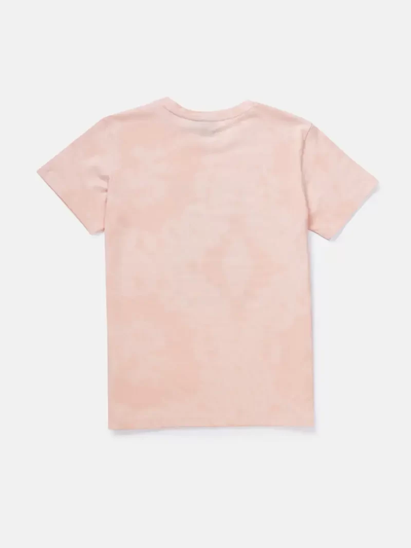 Gini & Jony Boys Pink Printed Knits Half Sleeves T-Shirt