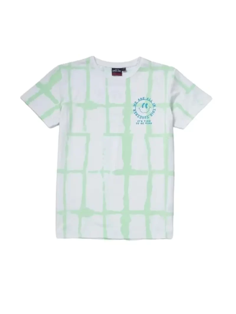 Gini & Jony Boys Off White Printed T-Shirt