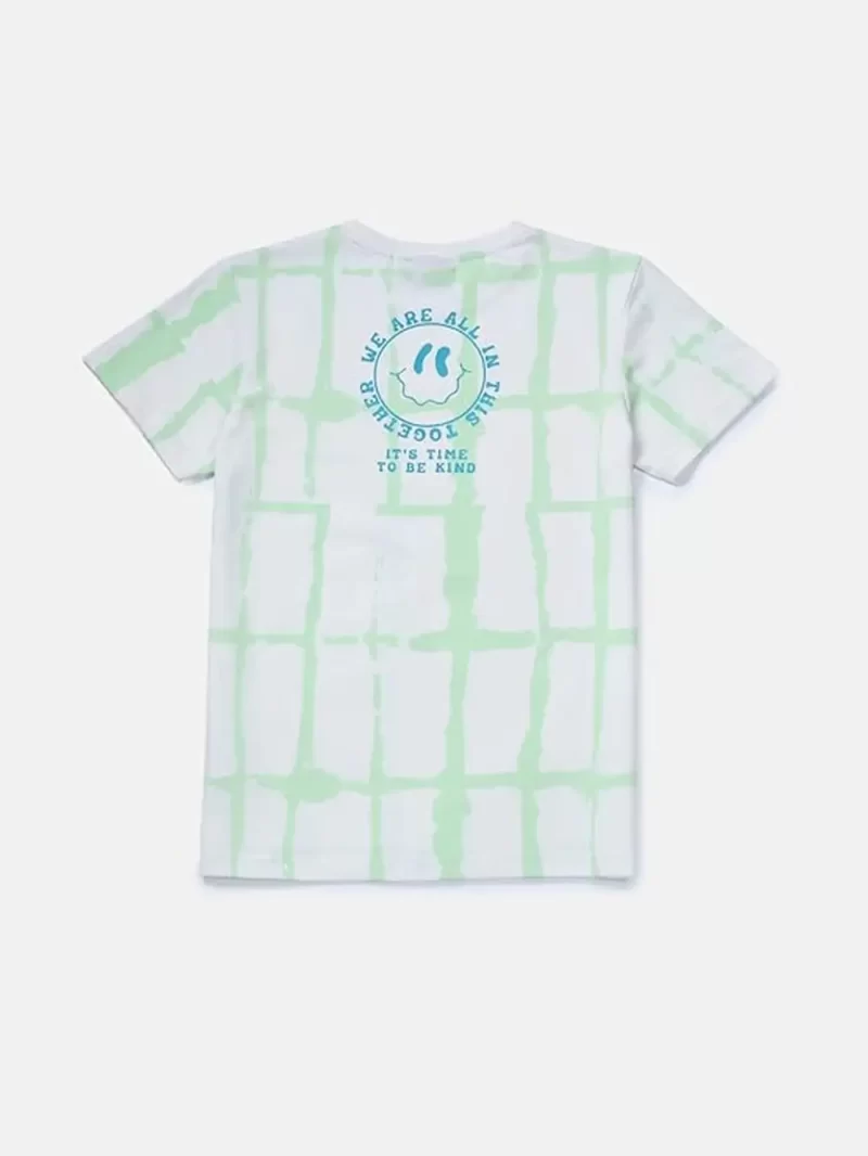 Gini & Jony Boys Off White Printed T-Shirt