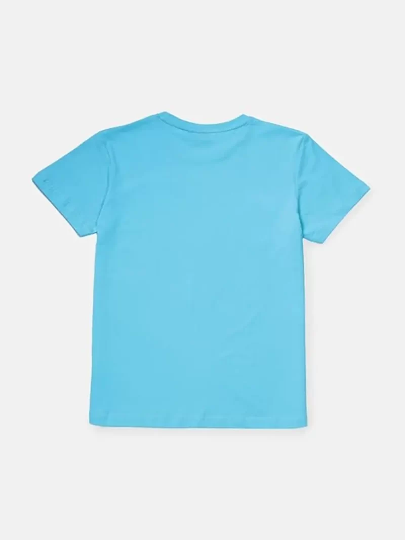 Gini & Jony Boys' Light Blue T-Shirt | Knitshand-Wash