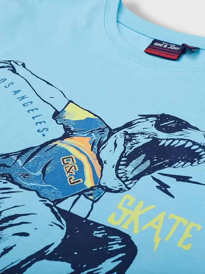 Gini & Jony Boys Blue T-Shirt